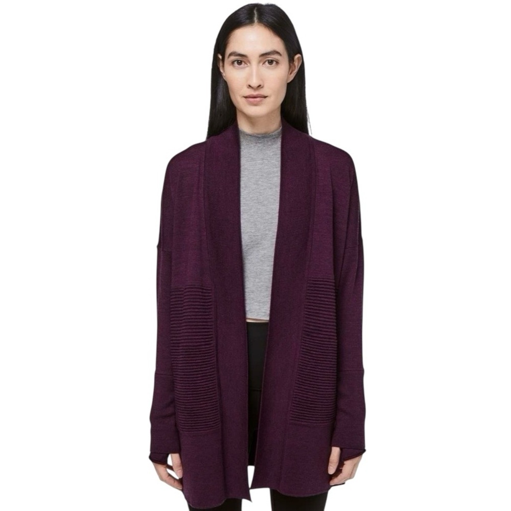 Lululemon Merino Wool Wrap 2 Heathered Plum - Picture 1 of 16